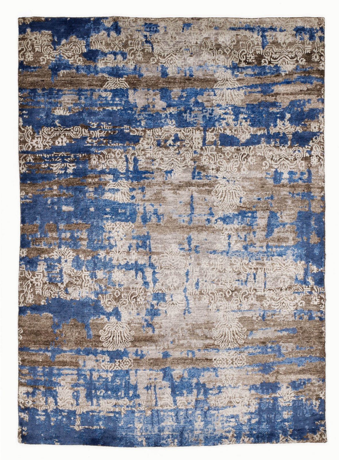 Teppiche, Signature Fusion Kollektion, braun-blau » HALL Teppich-Welt