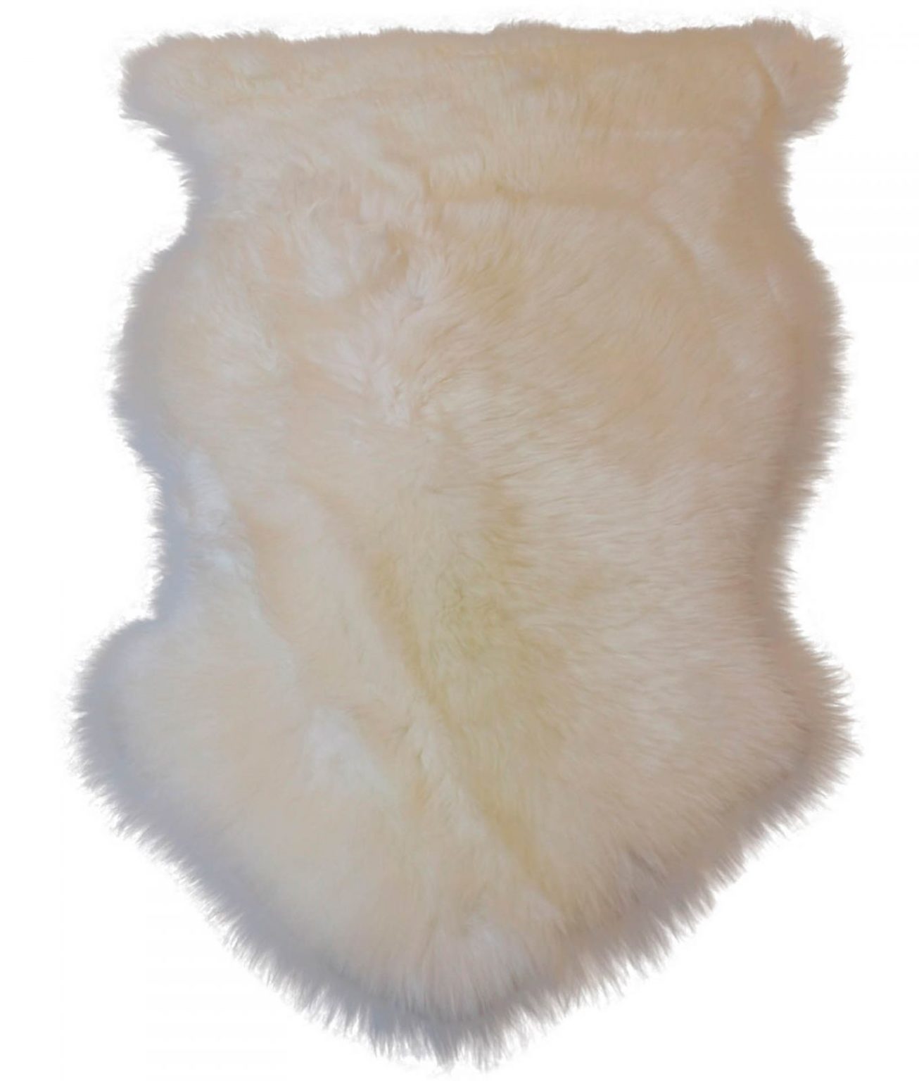 Echtes Neuseeland Öko Curly Lammfell Schaffell Dichte Lange Wolle Fell Weiß Neu